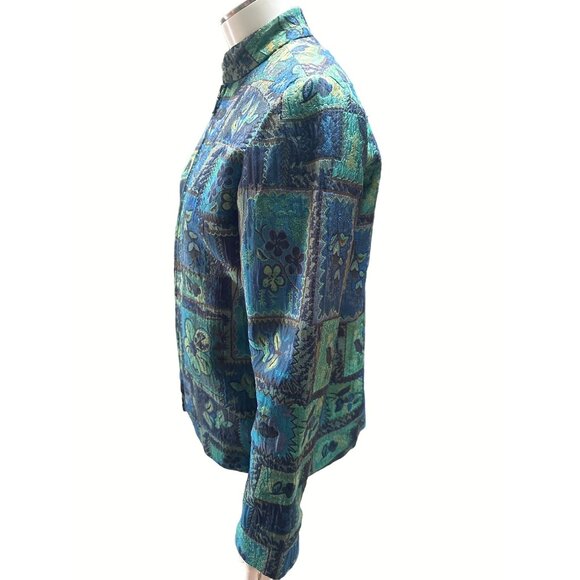 Coldwater Creek Womens XS Mandarin Collar Tapestry Jacket - Picture 2 of 8